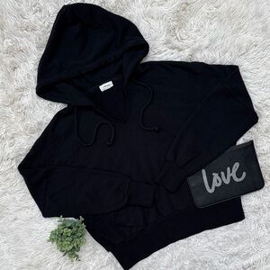 Reflex Notch Neck Hoodie 💗 Black